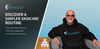 Howie Mandel sits beside Rosacea-LTD product jars in a promotional graphic for its patented mineral disc. The graphic reads “Start Seeing Results Today” and lists no negative side effects, 25+ years of research, and easy application.